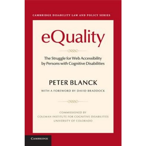 Equality: The Struggle for Web Accessibility by Persons with Cognitive Disabilities Paperback, Cambridge University Press