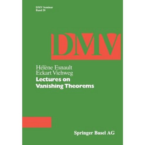 Lectures on Vanishing Theorems Paperback, Birkhauser