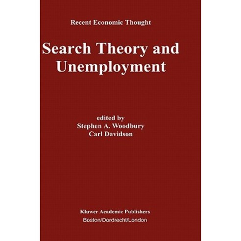 Search Theory and Unemployment Hardcover, Springer