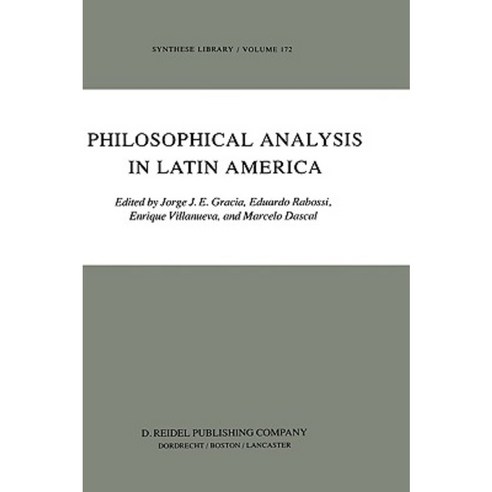 Philosophical Analysis in Latin America Hardcover, Springer