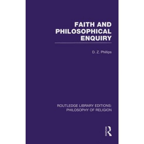 Faith and Philosophical Enquiry Hardcover, Routledge