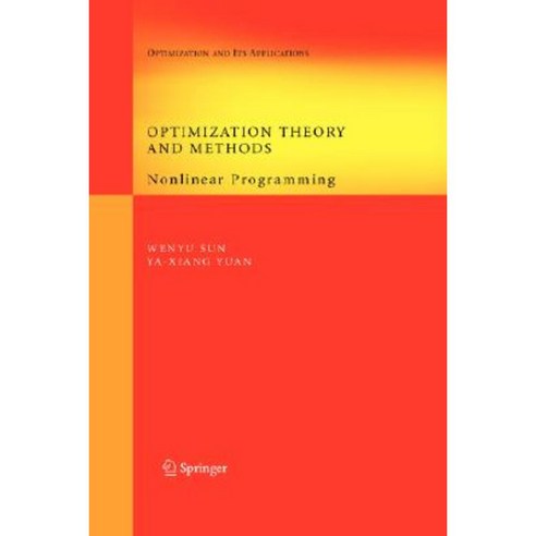 Optimization Theory and Methods: Nonlinear Programming Hardcover, Springer