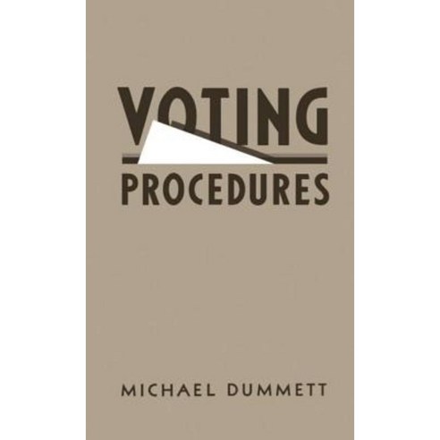 Voting Procedures Hardcover, OUP Oxford
