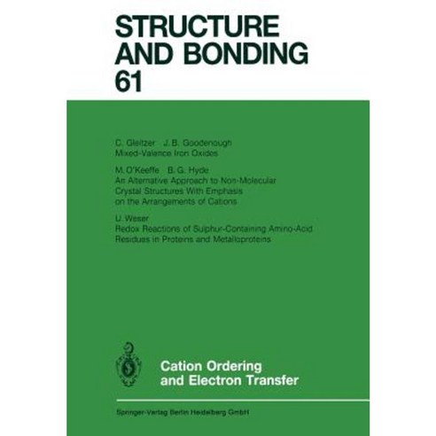 Cation Ordering and Electron Transfer Paperback, Springer