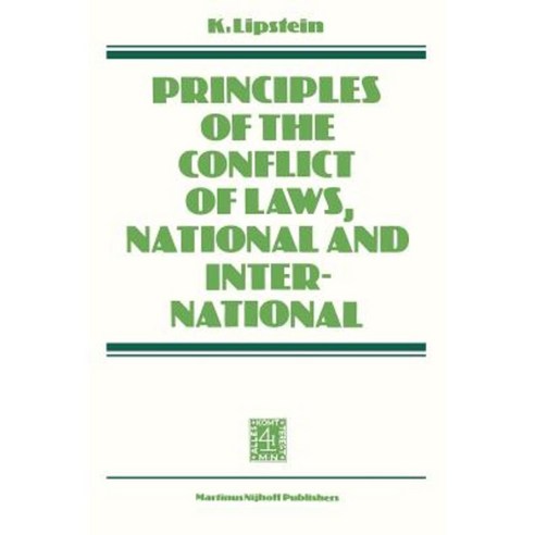 Principles of the Conflict of Laws National and International Paperback, Springer