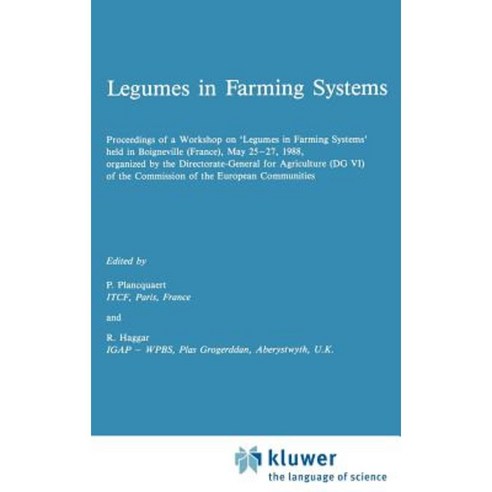 Legumes in Farming Systems Hardcover, Springer