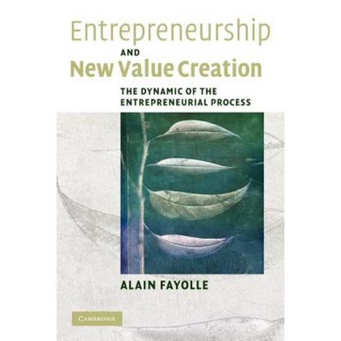 Entrepreneurship and New Value Creation: The Dynamic of the Entrepreneurial Process Paperback, Cambridge University Press