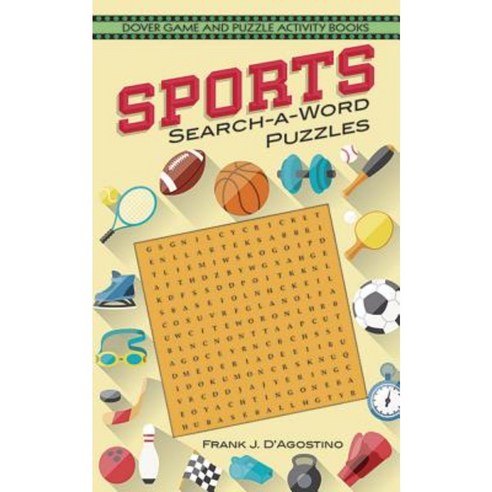 Sports Search-A-Word Puzzles Paperback, Dover Publications