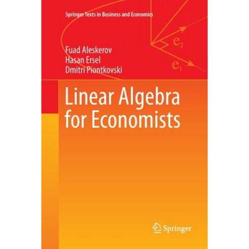 Linear Algebra for Economists Paperback, Springer