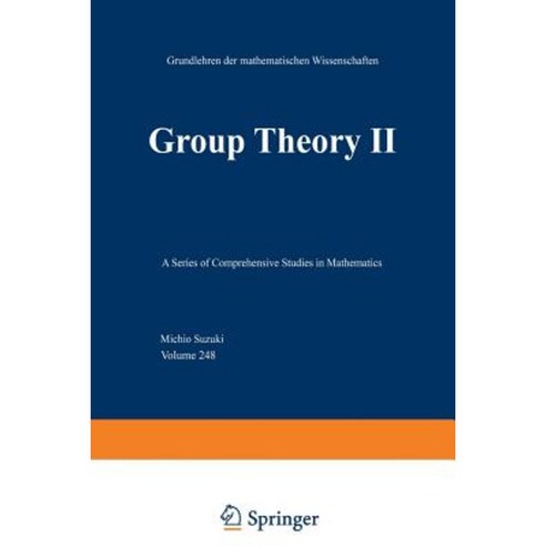 Group Theory II Paperback, Springer