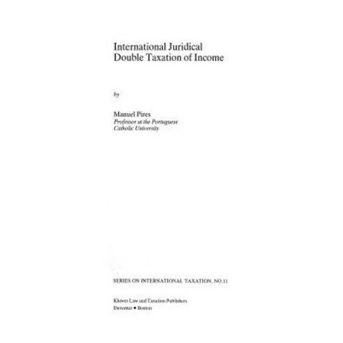 International Judicial Double Taxation of Income Hardcover, Springer