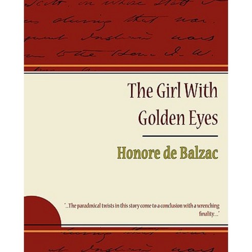 The Girl with Golden Eyes - Honore de Balzac Paperback, Book Jungle