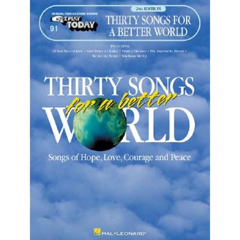 Thirty Songs for a Better World Paperback, Hal Leonard Publishing Corporation