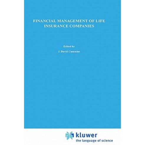 Financial Management of Life Insurance Companies Hardcover, Springer