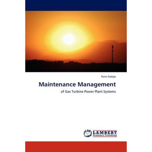 Maintenance Management, LAP Lambert Academic Publishing
