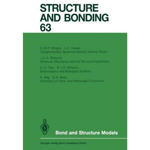 Bond and Structure Models Paperback, Springer