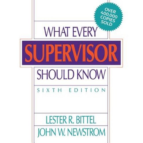 What Every Supervisor Should Know Paperback, McGraw-Hill Education
