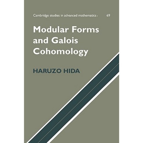 Modular Forms and Galois Cohomology Hardcover, Cambridge University Press