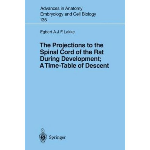 The Projections to the Spinal Cord of the Rat During Development: A Timetable of Descent Paperback, Springer