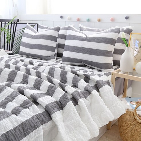 마이센스 시어서커 여름이불+패드+베개세트