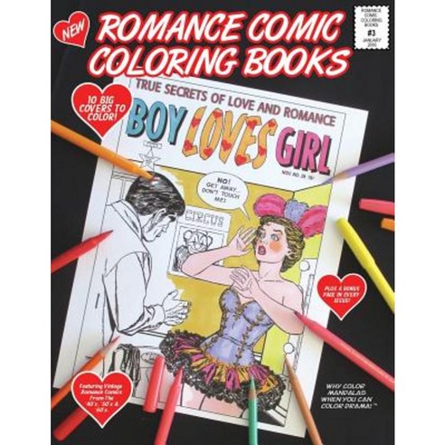 Romance Comic Coloring Books #3 Paperback, Createspace Independent Publishing Platform