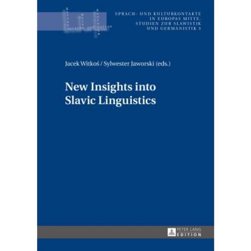 New Insights Into Slavic Linguistics Hardcover, Peter Lang Gmbh, Internationaler Verlag Der W