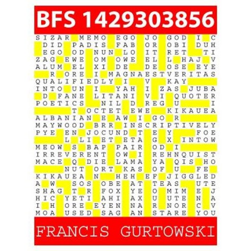 Bfs 1429303856: A Bfs Puzzle Paperback, Createspace Independent Publishing Platform