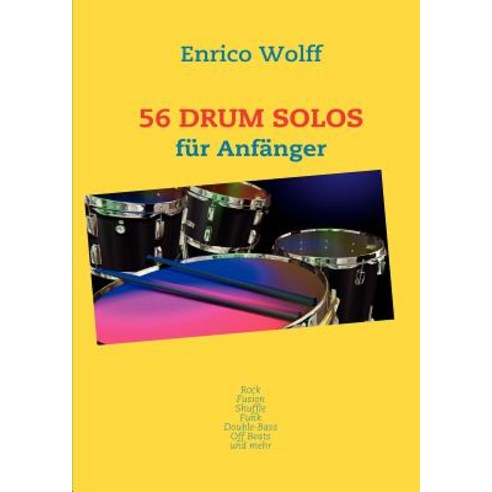 56 Drum Solos Paperback, Books on Demand