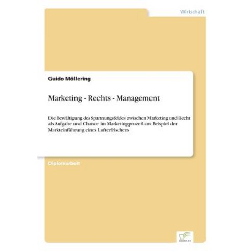 Marketing - Rechts - Management Paperback, Diplom.de