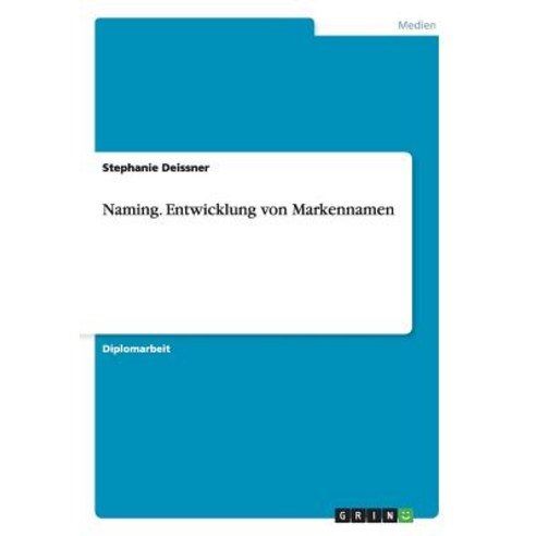 Naming Paperback, Grin Verlag Gmbh