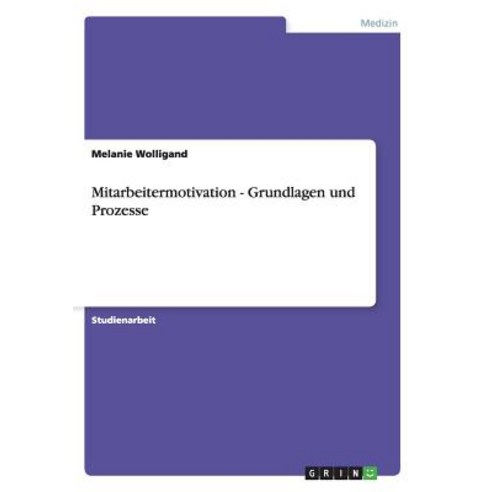 Mitarbeitermotivation - Grundlagen Und Prozesse Paperback, Grin Publishing