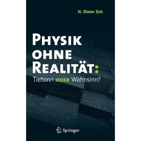 Physik Ohne Realitat: Tiefsinn Oder Wahnsinn? Hardcover, Springer
