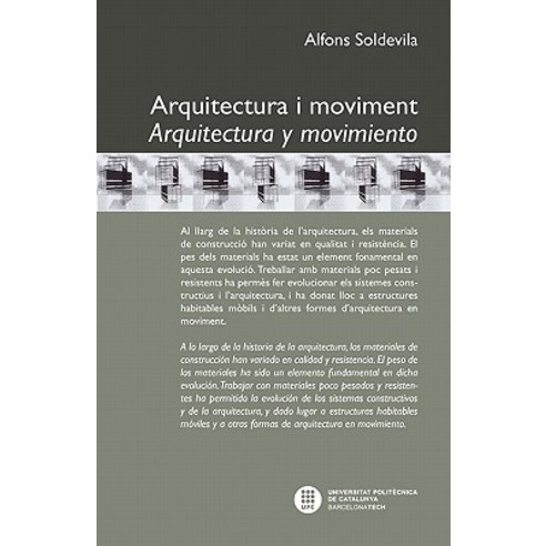 Arquitectura I Moviment Paperback, Edicions Upc
