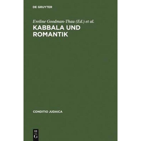 Kabbala Und Romantik Hardcover, de Gruyter