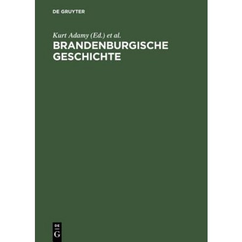 Brandenburgische Geschichte Hardcover, de Gruyter