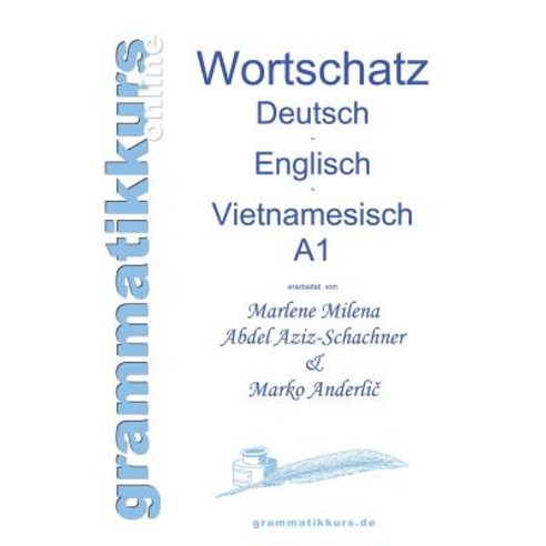 Worterbuch Deutsch - Englisch -Vietnamesisch A1 Paperback, Books on Demand