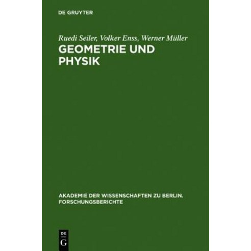 Geometrie Und Physik Hardcover, de Gruyter