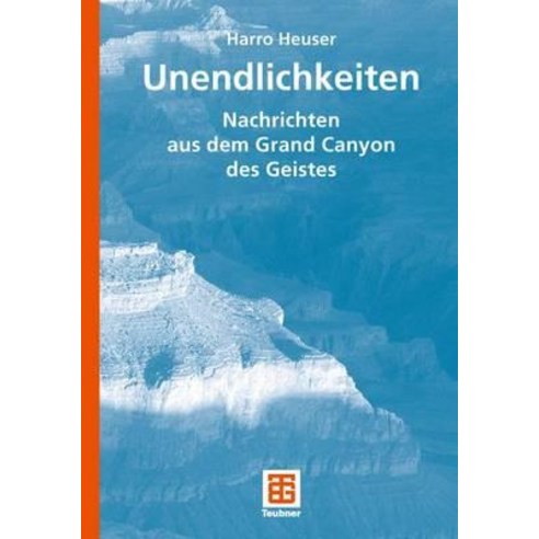 Unendlichkeiten: Nachrichten Aus Dem Grand Canyon Des Geistes Paperback, Vieweg+teubner Verlag