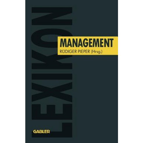 Lexikon Management Paperback, Gabler Verlag