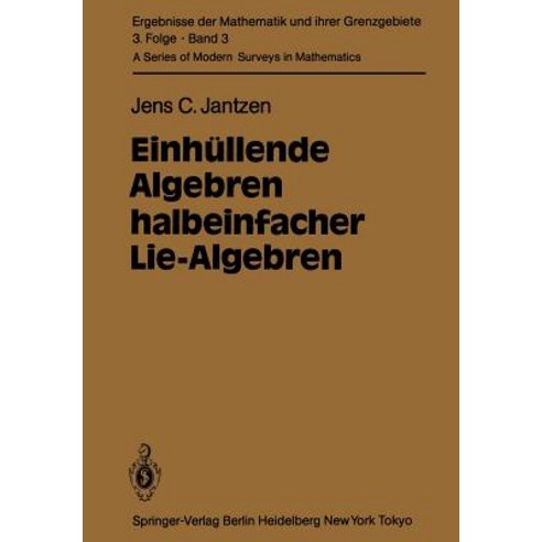 Einhullende Algebren Halbeinfacher Lie-Algebren Paperback, Springer