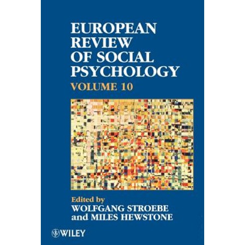 European Review of Social Psychology Volume 10 Paperback, Wiley