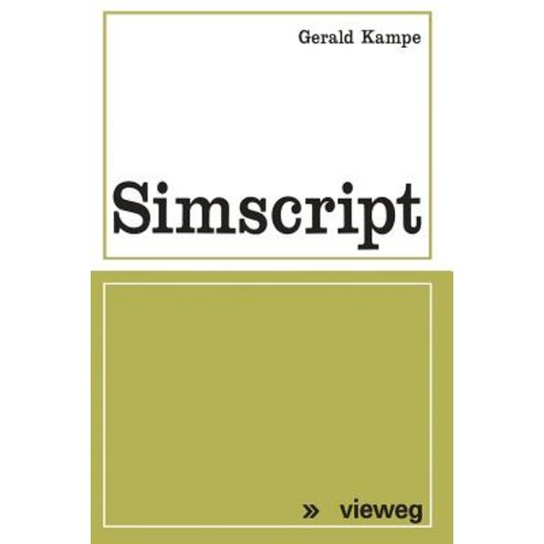 Simscript Paperback, Vieweg+teubner Verlag