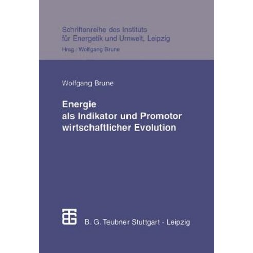Energie ALS Indikator Und Promotor Wirtschaftlicher Evolution Paperback, Vieweg+teubner Verlag