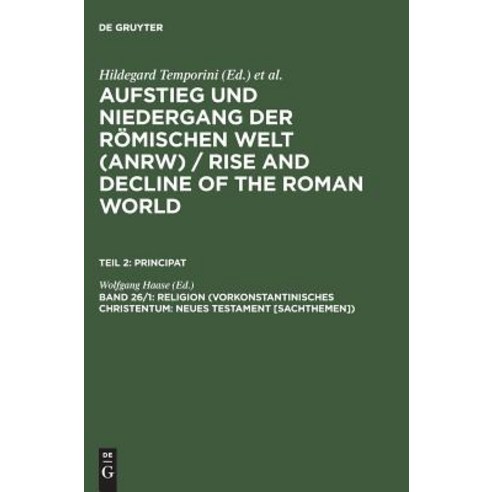 Religion (Vorkonstantinisches Christentum: Neues Testament [Sachthemen]) Hardcover, de Gruyter