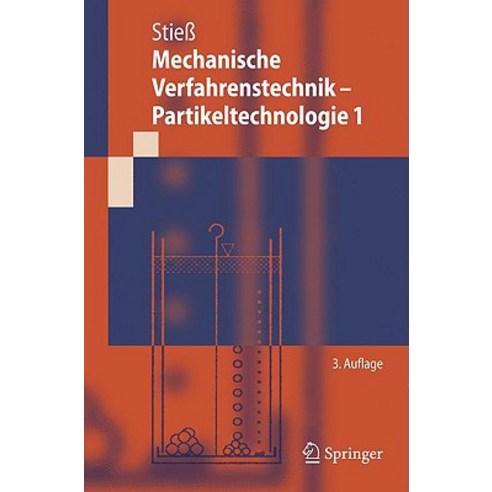 Mechanische Verfahrenstechnik - Partikeltechnologie 1 Paperback, Springer