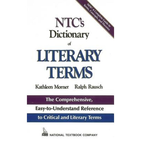 NTC''s Dictionary of Literary Terms Paperback, McGraw-Hill Education