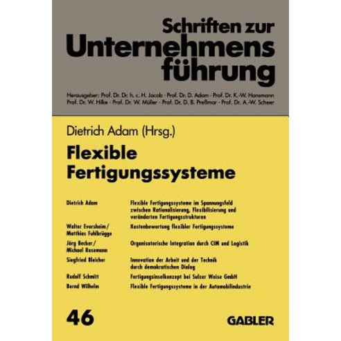 Flexible Fertigungssysteme Paperback, Gabler Verlag