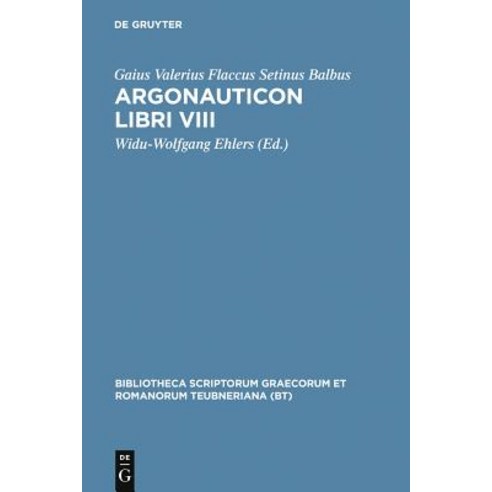 Argonauticon Libri VIII Hardcover, de Gruyter