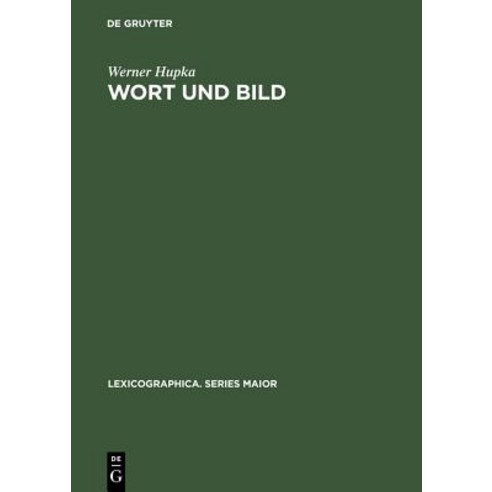 Wort Und Bild Hardcover, Max Niemeyer Verlag