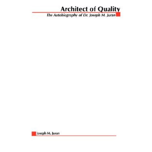 Architect of Quality Paperback, McGraw-Hill